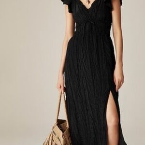 JCrew Palermo dress in viscose blend crinkle